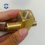 Tê Ren Đồng Rơ Le Máy Rửa Xe – Ren ngoài 21 – ren trong 16 – ren ngoài 13 - Ảnh 5