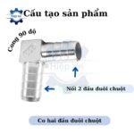 co noi hai dau duoi chuot inox