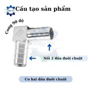 co noi hai dau duoi chuot inox