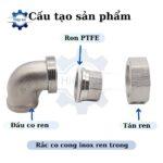 Rắc Co Cong Inox Ren Trong - Ảnh 3