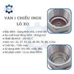 van 1 chieu lo xo inox 304