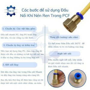 dau noi nhanh khi nen ren trong pcf