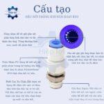 Nối Thẳng Xoay Hai Đầu Nối Ống Khí Nén KSH - Ảnh 3