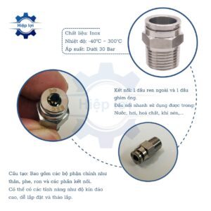 noi ong khi nen ren ngoai inox ipc