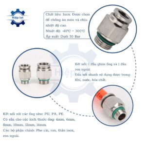noi ong khi nen1 dau ren ngoai co ron inox ipc-gnox ipc-g